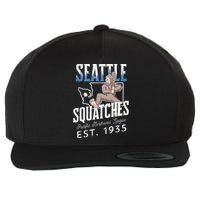 Seattle Squatches Bigfoot Baseball Team for Sasquatch Lovers Wool Snapback Cap