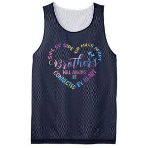 Siblings Side By Side Or Miles Apart Brothers Mesh Reversible Basketball Jersey Tank