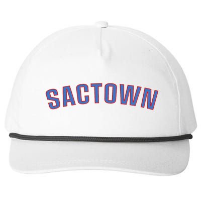 Sactown Sacramento Basketball Snapback Five-Panel Rope Hat