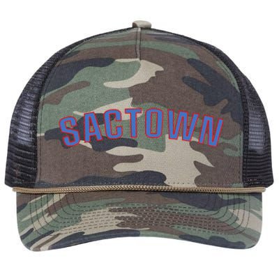 Sactown Sacramento Basketball Retro Rope Trucker Hat Cap