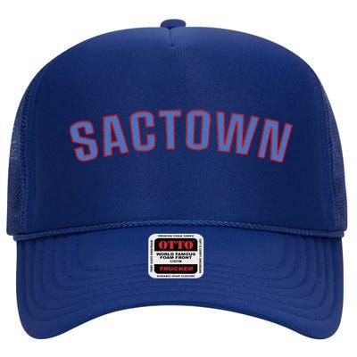 Sactown Sacramento Basketball High Crown Mesh Back Trucker Hat