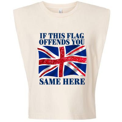 Shithead Steve British If This Flag Offends You Same Here Garment-Dyed Women's Muscle Tee