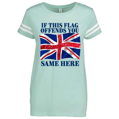 Shithead Steve British If This Flag Offends You Same Here Enza Ladies Jersey Football T-Shirt