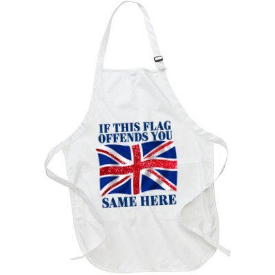 Shithead Steve British If This Flag Offends You Same Here Full-Length Apron With Pockets