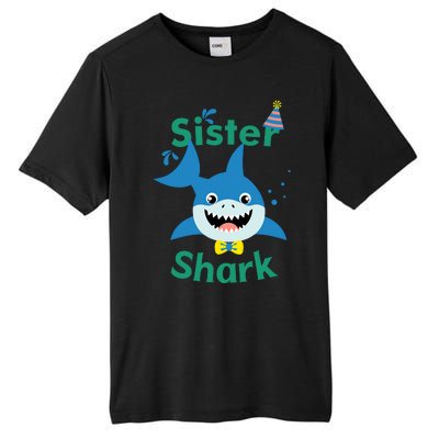 Sister Shark Birthday Party Matching Family Tall Fusion ChromaSoft Performance T-Shirt