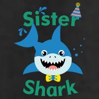 Sister Shark Birthday Party Matching Family Trucker Hat