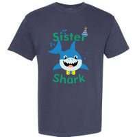 Sister Shark Birthday Party Matching Family Garment-Dyed Heavyweight T-Shirt