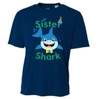 Sister Shark Birthday Party Matching Family Cooling Performance Crew T-Shirt