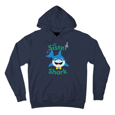 Sister Shark Birthday Party Matching Family Hoodie