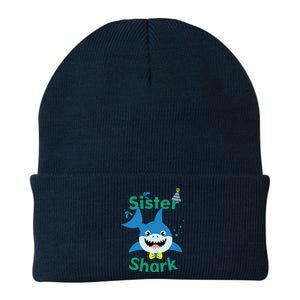 Sister Shark Birthday Party Matching Family Knit Cap Winter Beanie