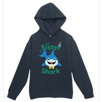 Sister Shark Birthday Party Matching Family Urban Pullover Hoodie