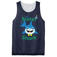 Sister Shark Birthday Party Matching Family Mesh Reversible Basketball Jersey Tank