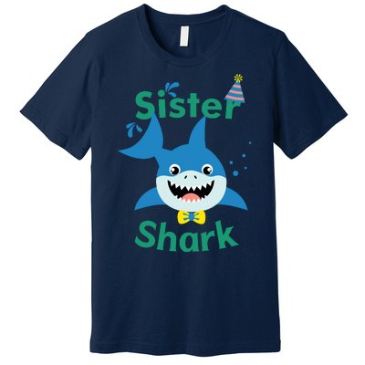 Sister Shark Birthday Party Matching Family Premium T-Shirt