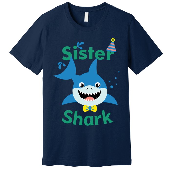 Sister Shark Birthday Party Matching Family Premium T-Shirt