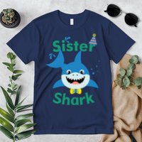 Sister Shark Birthday Party Matching Family Premium T-Shirt