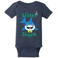 Sister Shark Birthday Party Matching Family Baby Bodysuit