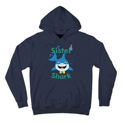 Sister Shark Birthday Party Matching Family Tall Hoodie