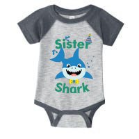 Sister Shark Birthday Party Matching Family Infant Baby Jersey Bodysuit