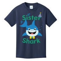 Sister Shark Birthday Party Matching Family Kids T-Shirt