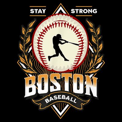 Stay Strong Boston Baseball Graphic Tee Vintage Style T-Shirt