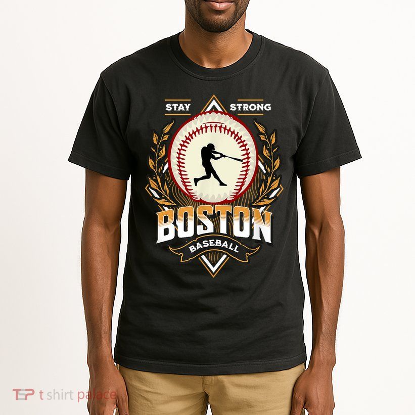 Stay Strong Boston Baseball Graphic Tee Vintage Style Tall T-Shirt