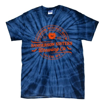 Sanderson Sisters Brewing Co Hocus Pocus Halloween 2022 Tie-Dye T-Shirt