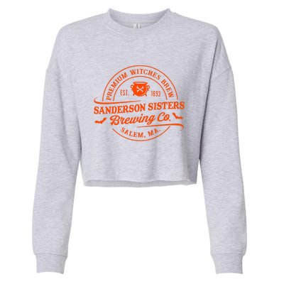 Sanderson Sisters Brewing Co Hocus Pocus Halloween 2022 Cropped Pullover Crew