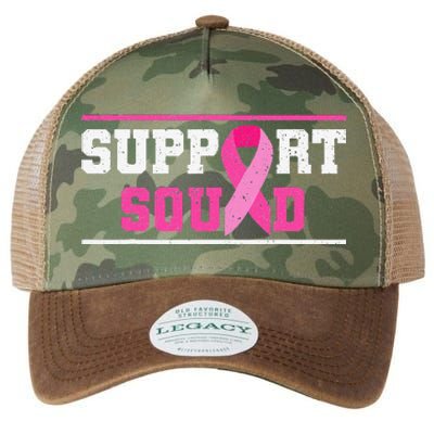 Support Squad Breast Cancer Awareness Pink Ribbon Legacy Tie Dye Trucker Hat