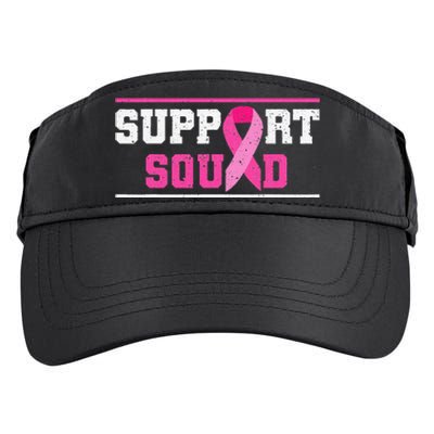 Support Squad Breast Cancer Awareness Pink Ribbon Adult Drive Performance Visor