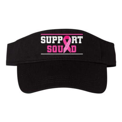 Support Squad Breast Cancer Awareness Pink Ribbon Valucap Bio-Washed Visor