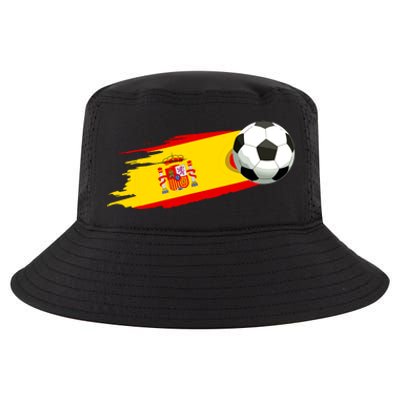 Spain Soccer Ball Spain Flag Jersey Spanish Football Fan Cool Comfort Performance Bucket Hat