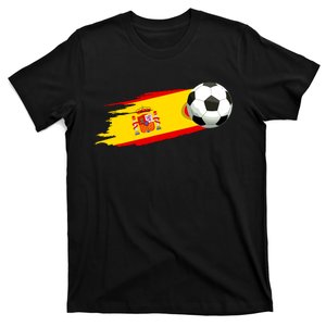 Spain Soccer Ball Spain Flag Jersey Spanish Football Fan T-Shirt