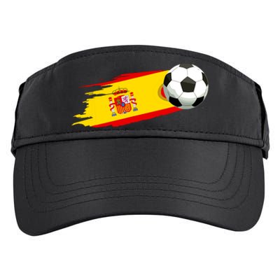 Spain Soccer Ball Spain Flag Jersey Spanish Football Fan Adult Drive Performance Visor