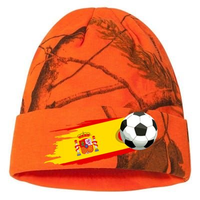 Spain Soccer Ball Spain Flag Jersey Spanish Football Fan Kati Licensed 12" Camo Beanie