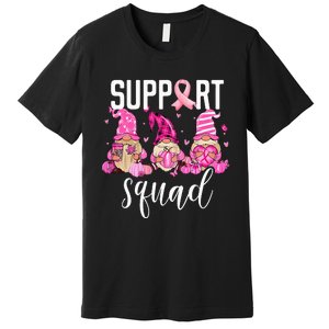 Support Squad Breast Cancer Awareness Gnomes Family Premium T-Shirt