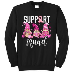 Support Squad Breast Cancer Awareness Gnomes Family Tall Sweatshirt