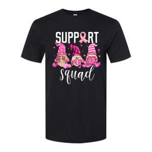 Support Squad Breast Cancer Awareness Gnomes Family Softstyle CVC T-Shirt