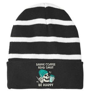 Smut Stfuattdlagg Buy Me Books Reader Spicy Book Striped Beanie with Solid Band