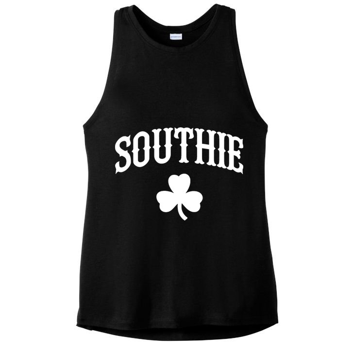 Southie South Boston Massachusetts tee Ladies PosiCharge Tri-Blend Wicking Tank