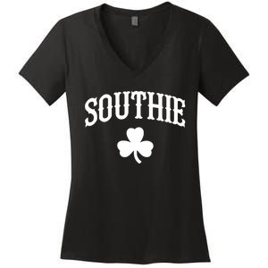 Southie South Boston Massachusetts tee Women's V-Neck T-Shirt