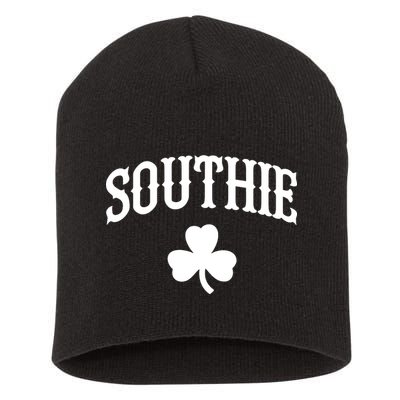 Southie South Boston Massachusetts tee Short Acrylic Beanie