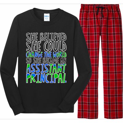 So She Became An Assistant Principal Gift Long Sleeve Pajama Set