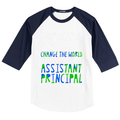 So She Became An Assistant Principal Gift Baseball Sleeve Shirt