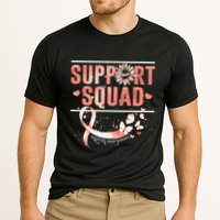Support Squad Butterfly Peach Ribbon Endometrial Cancer Cooling Performance Crew T-Shirt