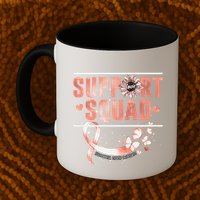 Support Squad Butterfly Peach Ribbon Endometrial Cancer Mug