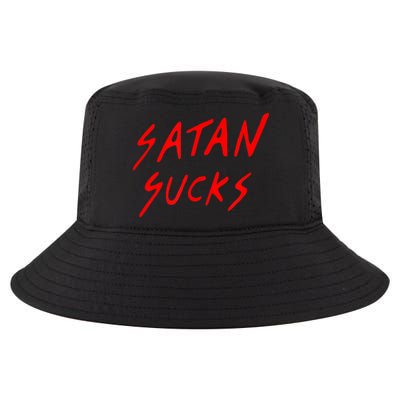 Satan Sucks Bobby S Bible Verse Christian Love Christ Cool Comfort Performance Bucket Hat