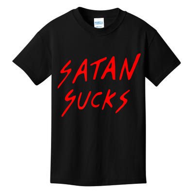 Satan Sucks Bobby S Bible Verse Christian Love Christ Kids T-Shirt