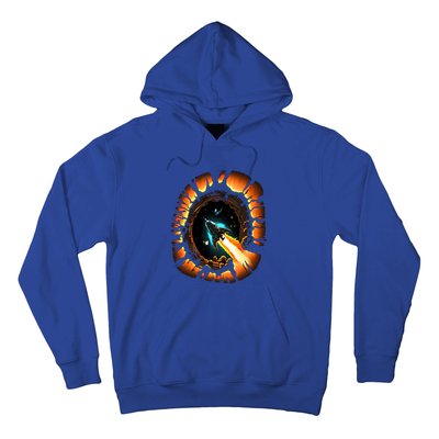 Space Spaceship Black Hole Rocket Astronomy Astronomer Cool Gift Hoodie