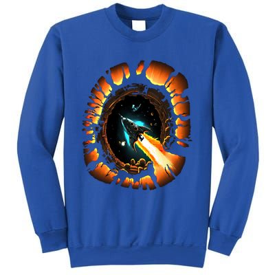 Space Spaceship Black Hole Rocket Astronomy Astronomer Cool Gift Sweatshirt