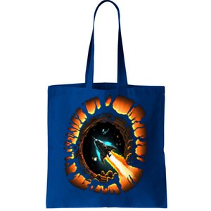 Space Spaceship Black Hole Rocket Astronomy Astronomer Cool Gift Tote Bag